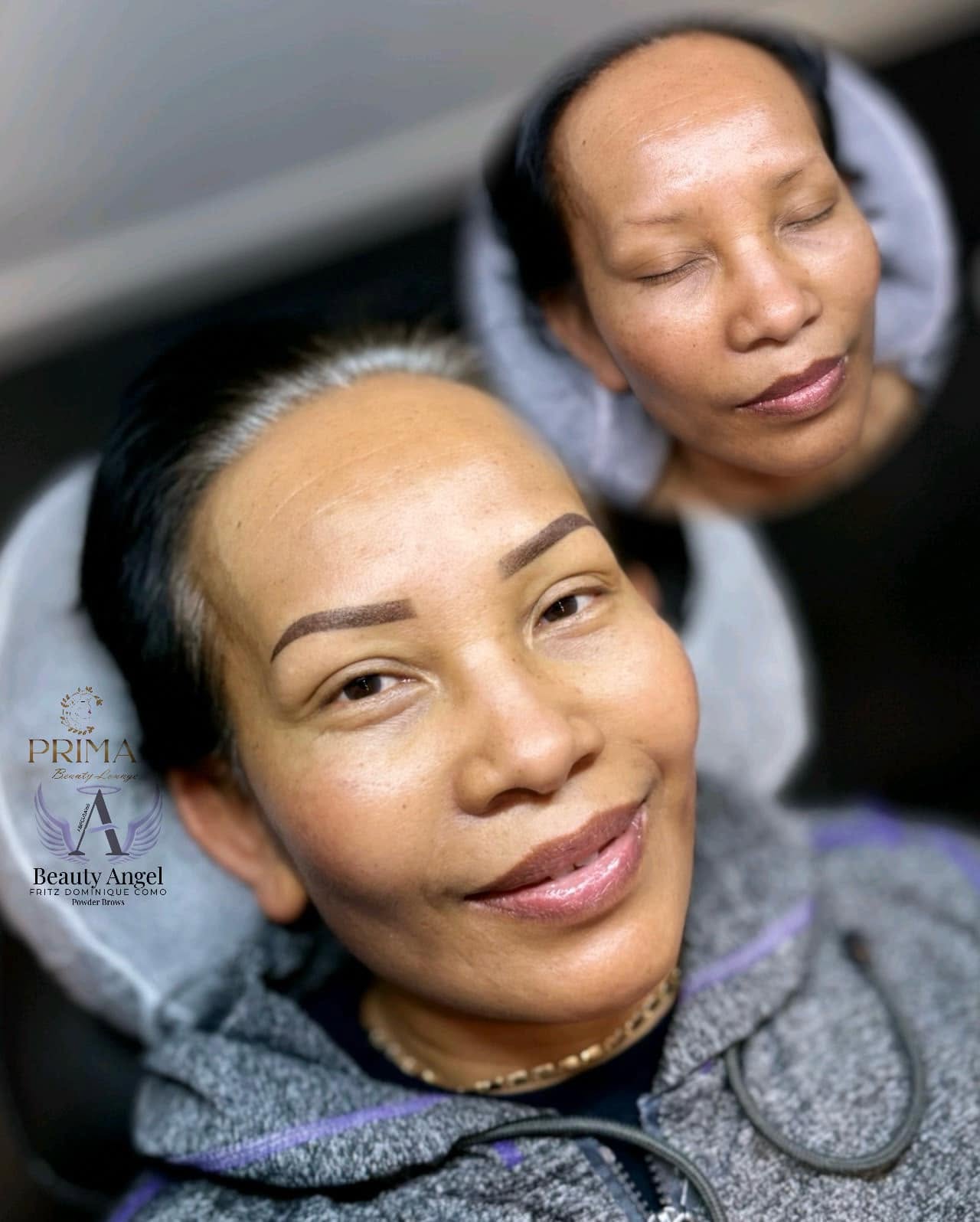My ombré powder brow work at Prima Beauty Lounge