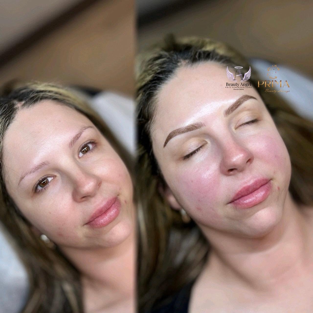 My combo brow work at Prima Beauty Lounge