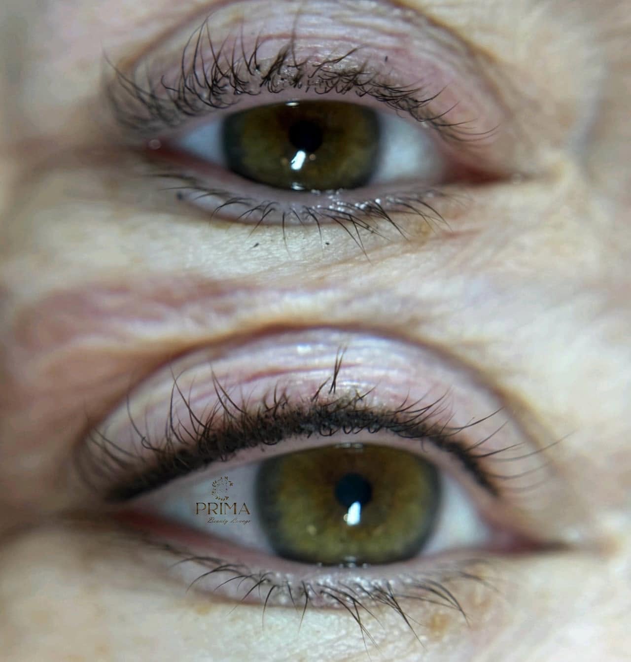 My eyelash enhancement work at Prima Beauty Lounge